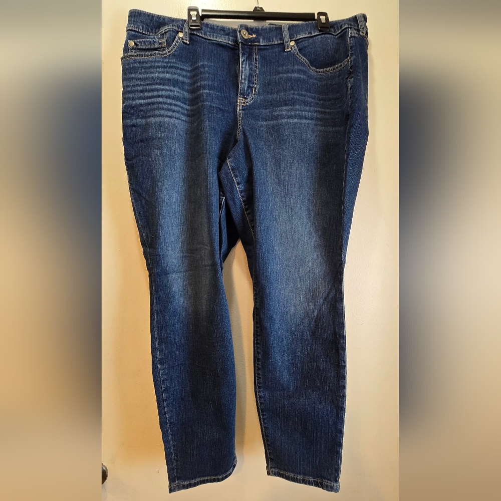 Torrid Women's Mid-Rise Skinny Jeans - Dark Blue 20R
